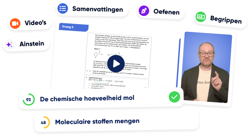Voorbeeld van examentraining scheikunde. Optimaal scheikunde oefenen.